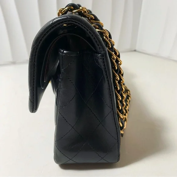 Chanel Black Lambskin Quilted Small Classic Flap Bag - Picture 4 of 12